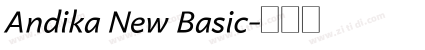 Andika New Basic字体转换